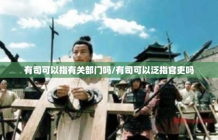有司可以指有关部门吗/有司可以泛指官吏吗