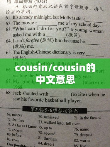 cousin/cousin的中文意思