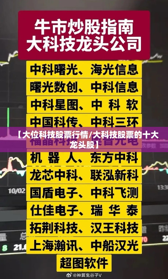 【大位科技股票行情/大科技股票的十大龙头股】