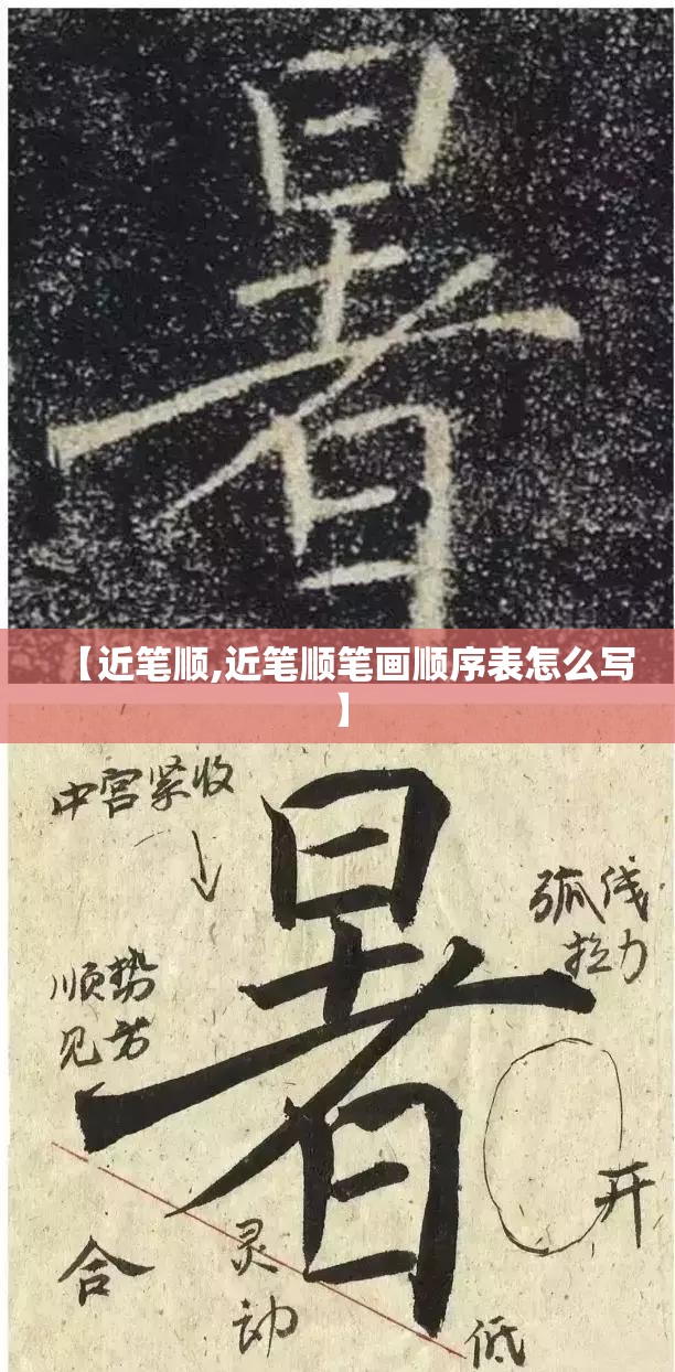 【近笔顺,近笔顺笔画顺序表怎么写】