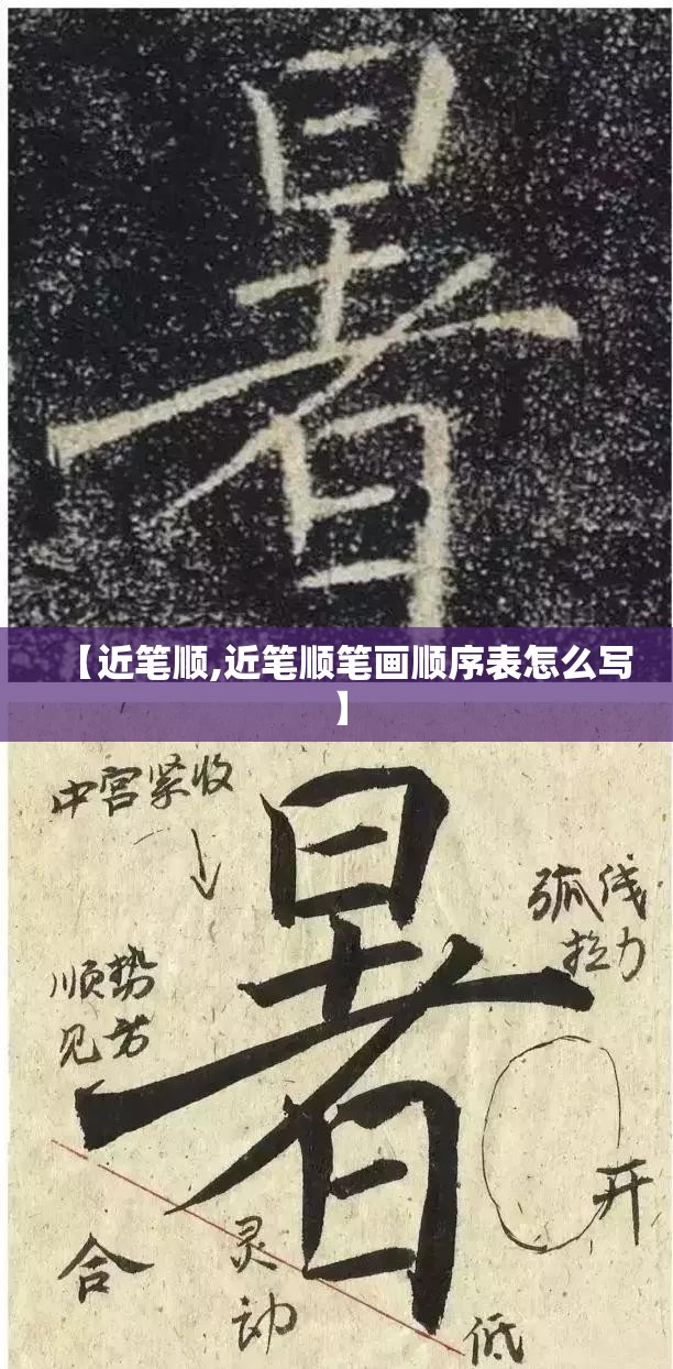【近笔顺,近笔顺笔画顺序表怎么写】