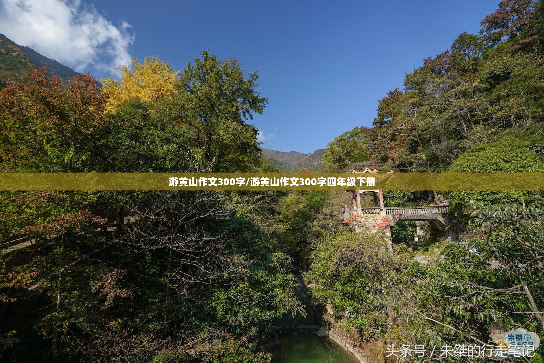 游黄山作文300字/游黄山作文300字四年级下册