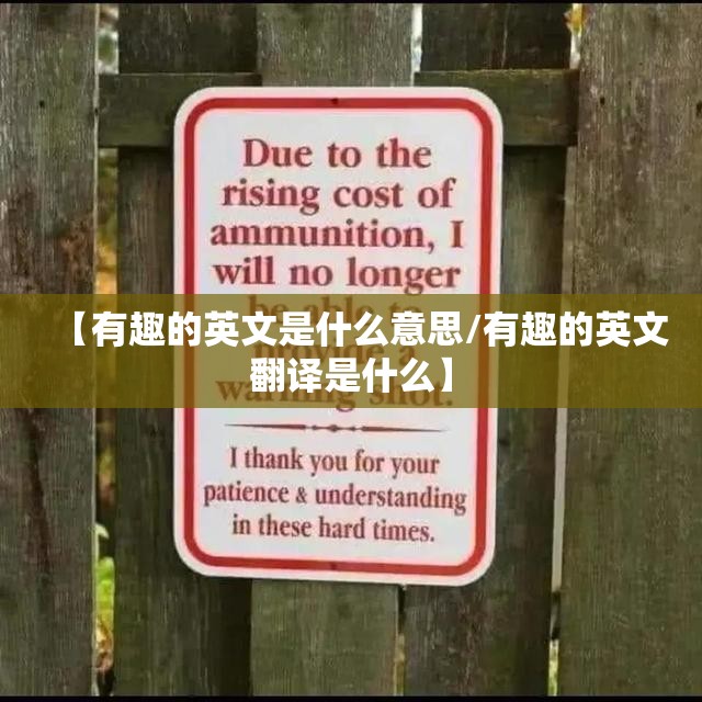 【有趣的英文是什么意思/有趣的英文翻译是什么】