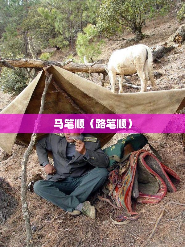 马笔顺（路笔顺）