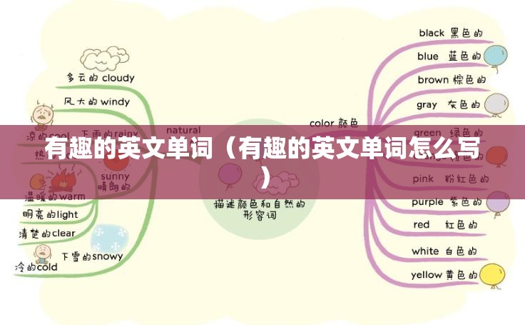 有趣的英文单词（有趣的英文单词怎么写）
