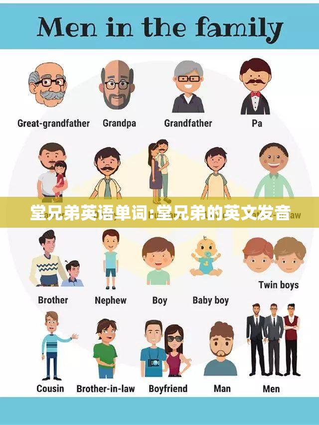 堂兄弟英语单词:堂兄弟的英文发音