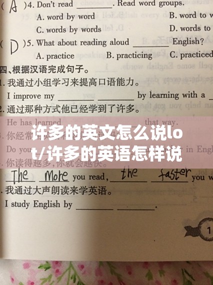 许多的英文怎么说lot/许多的英语怎样说