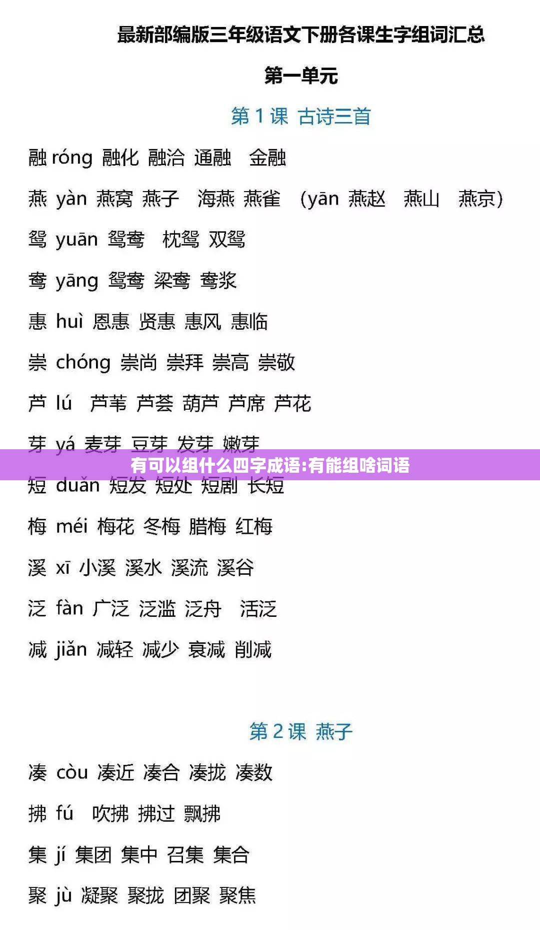 有可以组什么四字成语:有能组啥词语
