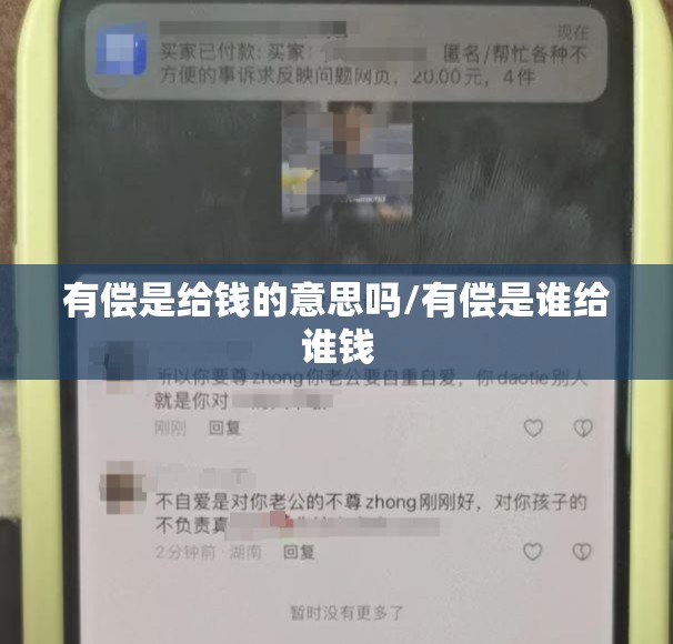 有偿是给钱的意思吗/有偿是谁给谁钱