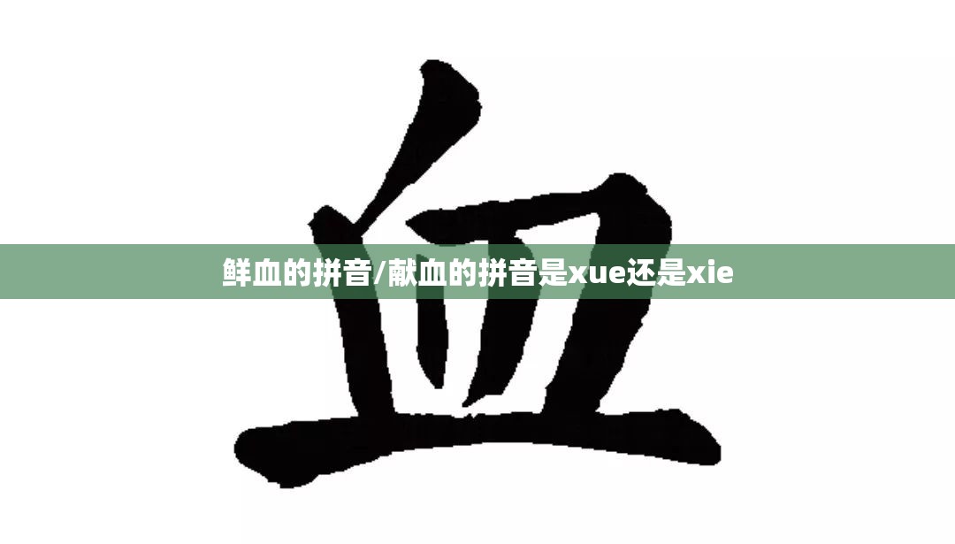 鲜血的拼音/献血的拼音是xue还是xie