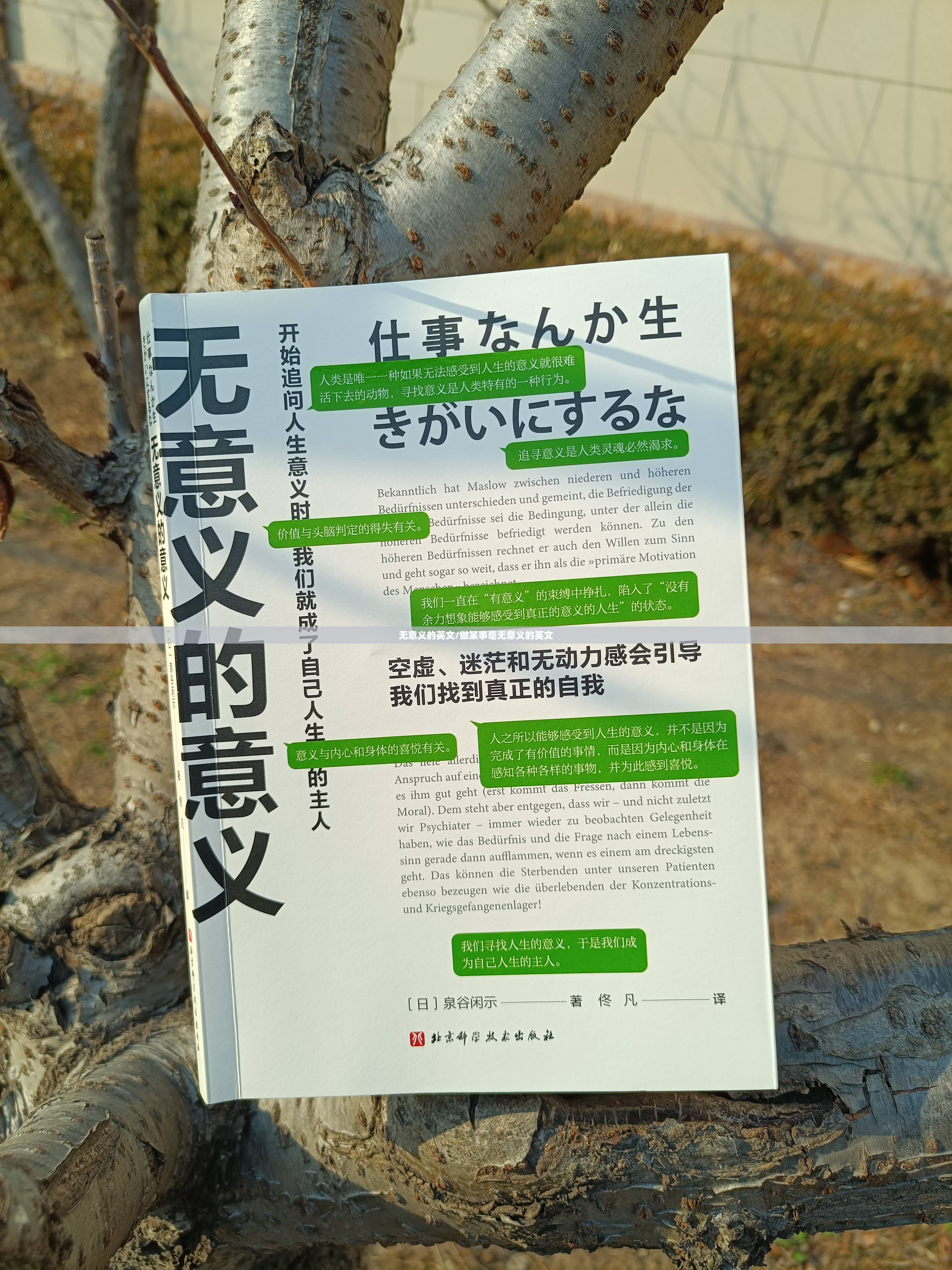 无意义的英文/做某事毫无意义的英文