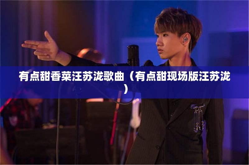 有点甜香菜汪苏泷歌曲（有点甜现场版汪苏泷）