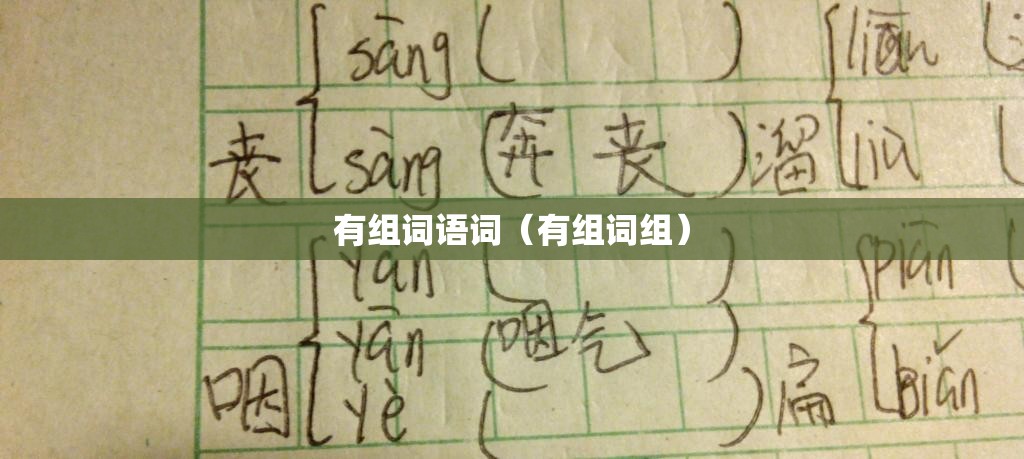 有组词语词（有组词组）