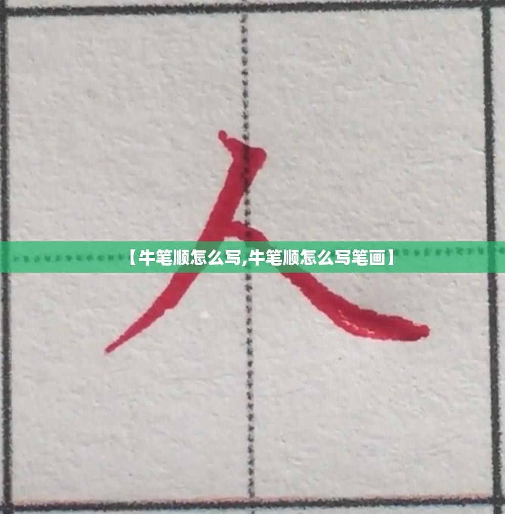 【牛笔顺怎么写,牛笔顺怎么写笔画】