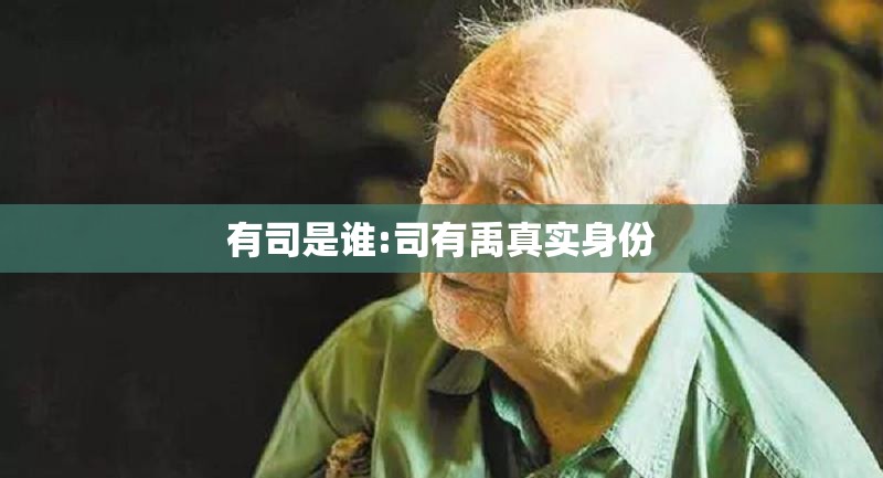 有司是谁:司有禹真实身份