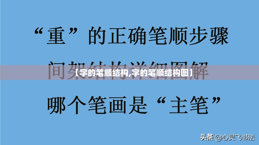 【字的笔顺结构,字的笔顺结构图】