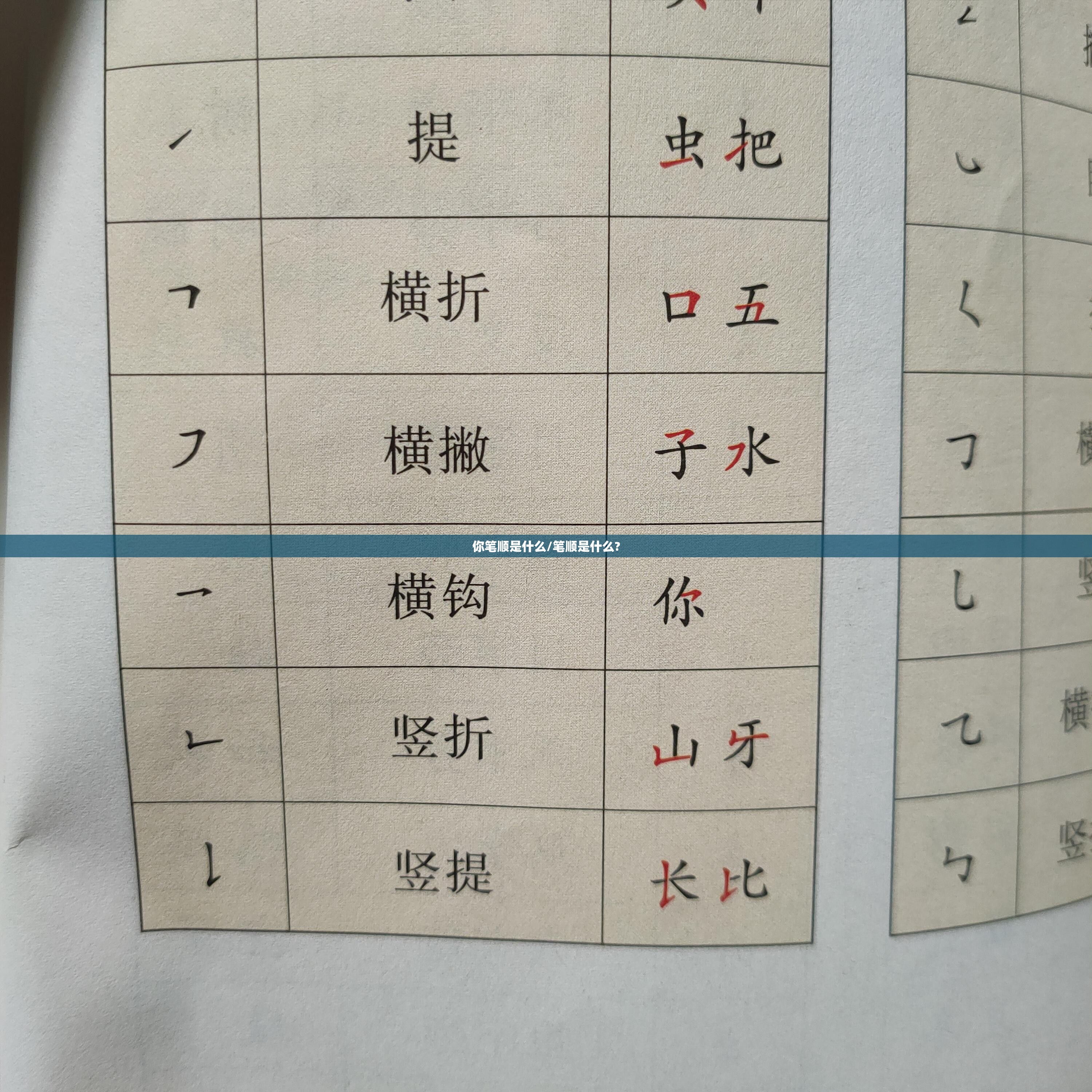 你笔顺是什么/笔顺是什么?