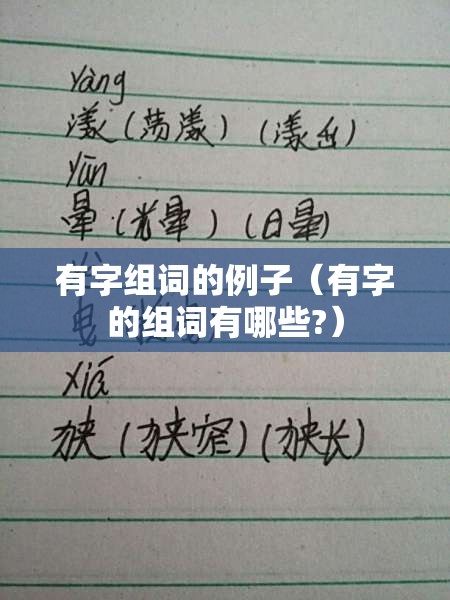 有字组词的例子（有字的组词有哪些?）
