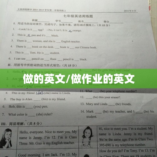 做的英文/做作业的英文