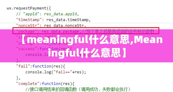 【meaningful什么意思,Meaningful什么意思】