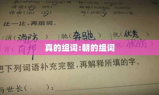 真的组词:朝的组词