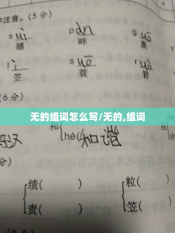 无的组词怎么写/无的,组词