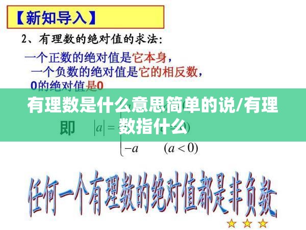 有理数是什么意思简单的说/有理数指什么