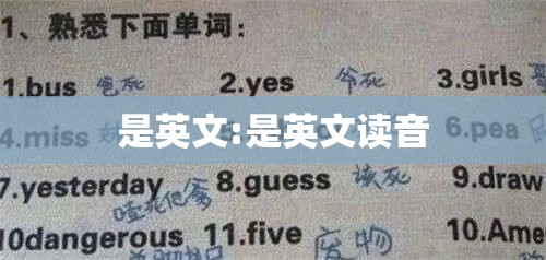 是英文:是英文读音