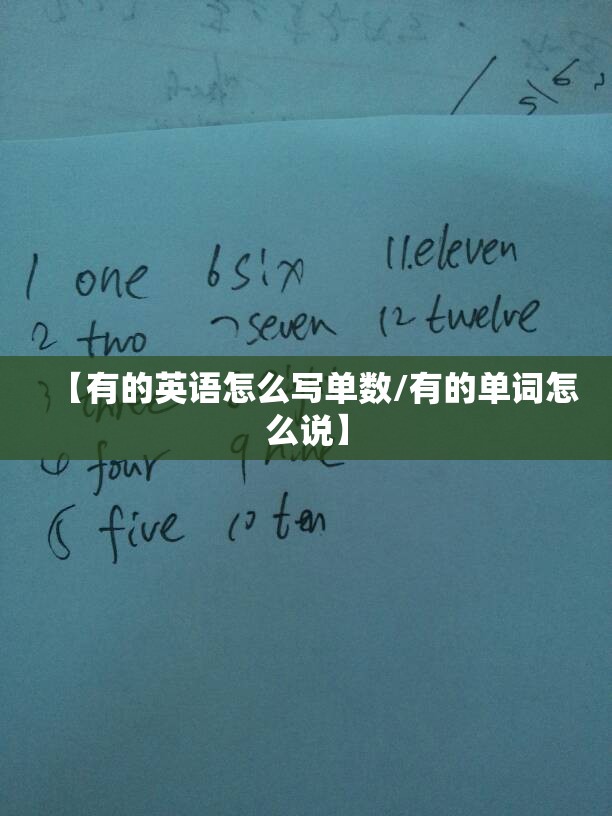 【有的英语怎么写单数/有的单词怎么说】