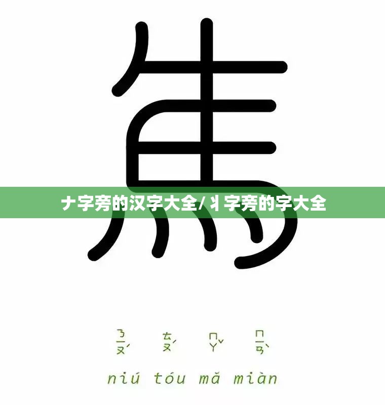 ナ字旁的汉字大全/丬字旁的字大全