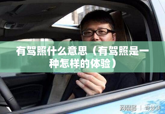 有驾照什么意思（有驾照是一种怎样的体验）
