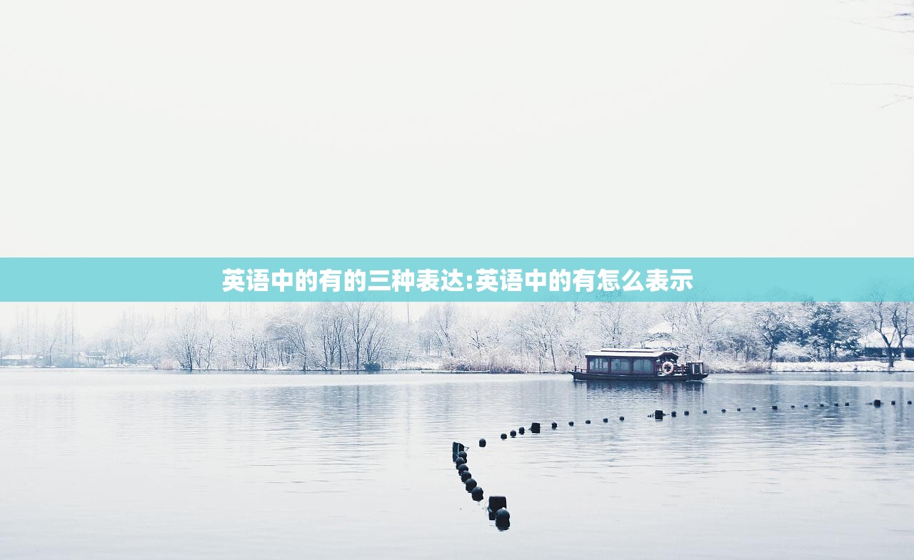 英语中的有的三种表达:英语中的有怎么表示