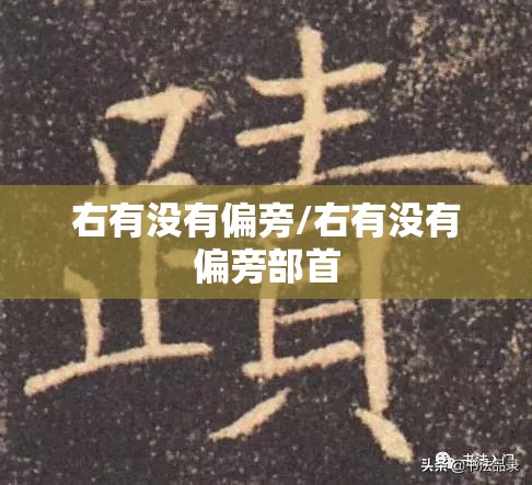 右有没有偏旁/右有没有偏旁部首
