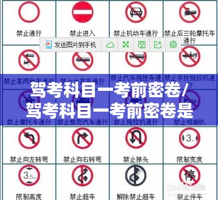 驾考科目一考前密卷/驾考科目一考前密卷是什么
