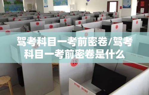 驾考科目一考前密卷/驾考科目一考前密卷是什么