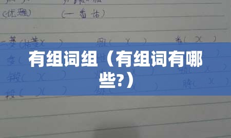 有组词组（有组词有哪些?）