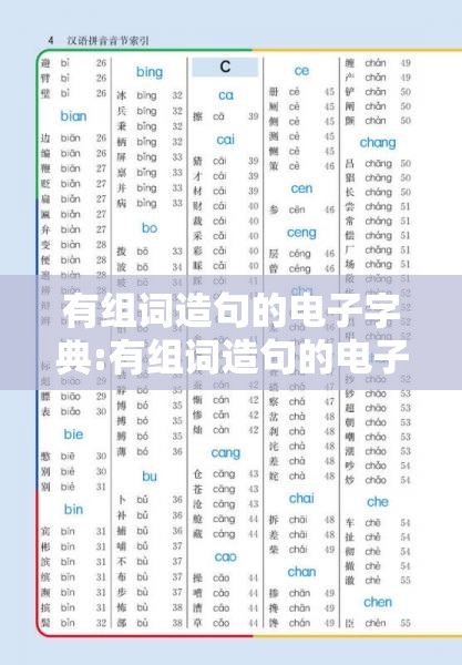 有组词造句的电子字典:有组词造句的电子字典有哪些