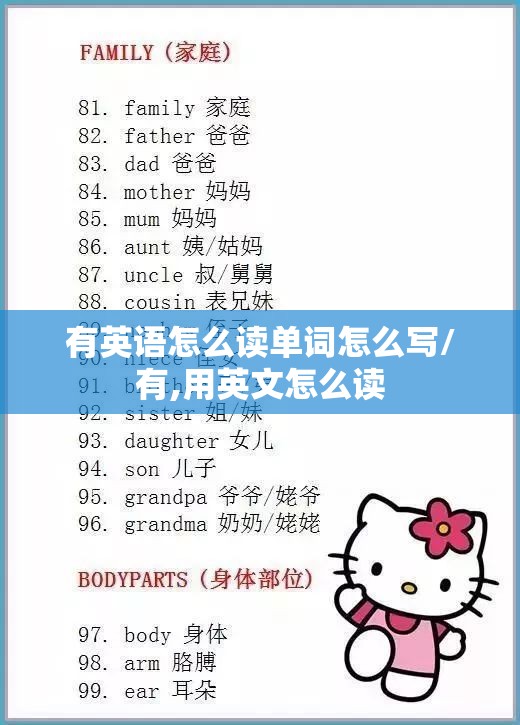 有英语怎么读单词怎么写/有,用英文怎么读