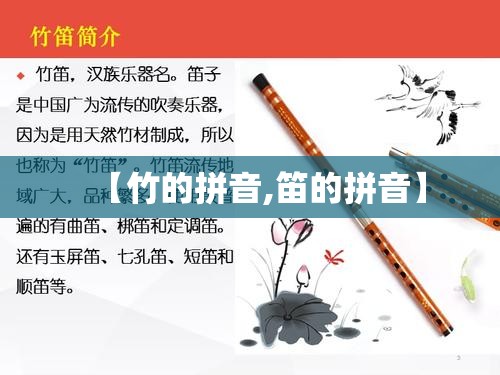 【竹的拼音,笛的拼音】