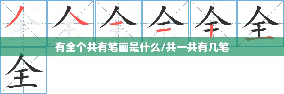 有全个共有笔画是什么/共一共有几笔