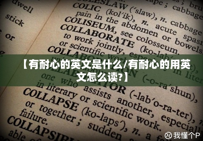【有耐心的英文是什么/有耐心的用英文怎么读?】