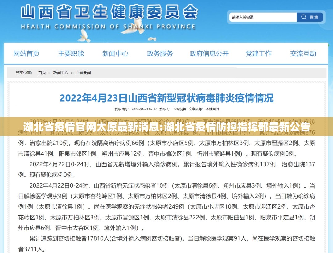湖北省疫情官网太原最新消息:湖北省疫情防控指挥部最新公告