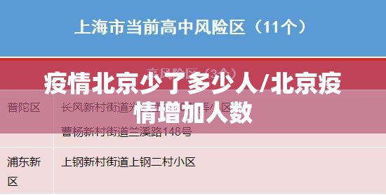 疫情北京少了多少人/北京疫情增加人数